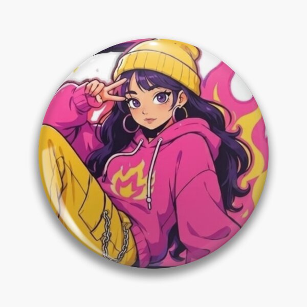 Item preview, Edgy Anime Girl Bad Vibes Only Streetwear designed and sold by Ahmedsyde.