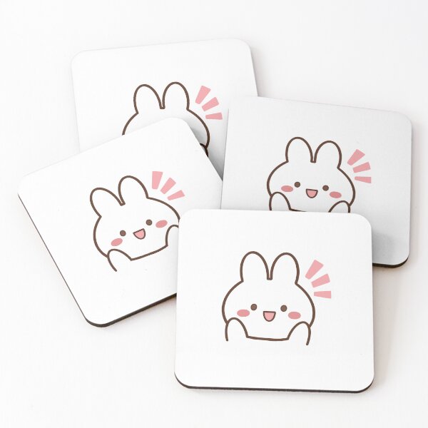 Item preview, Kawaii simple excited rabbit designed and sold by Tiny Sprites.