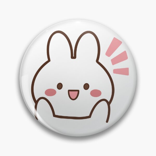 Item preview, Kawaii simple excited rabbit designed and sold by Tiny Sprites.