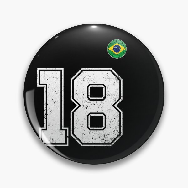 Item preview, Number 18 Brazil Futbol Football Brazilian soccer Flag Jersey designed and sold by RoyesButler.
