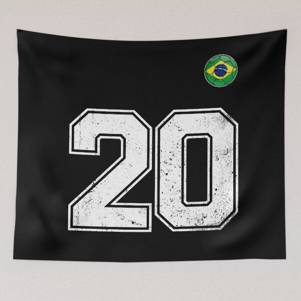 Item preview, Number 20 Brazil Futbol Football Brazilian soccer Flag Jersey designed and sold by RoyesButler.