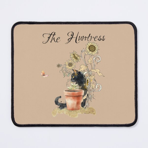 Item preview, The Huntress, cat in the garden designed and sold by Simply Inspirational Shop.