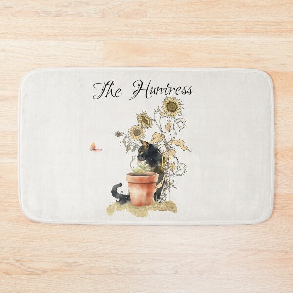 Item preview, The Huntress, cat in the garden designed and sold by Simply Inspirational Shop.