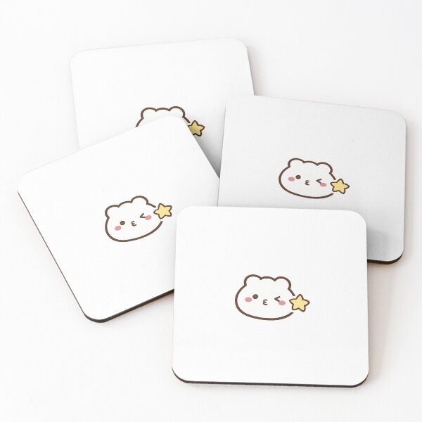 Item preview, Kawaii simple kissing bear designed and sold by Tiny Sprites.