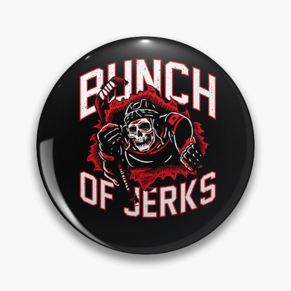 Item preview, Skeleton Bunch of Jerks NHL Aesthetic Foundry Hockey designed and sold by Wingedcicada.