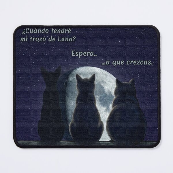 Item preview, [Spanish] I want my piece of the Moon – Cat Moon Art designed and sold by Contrast-Factory.