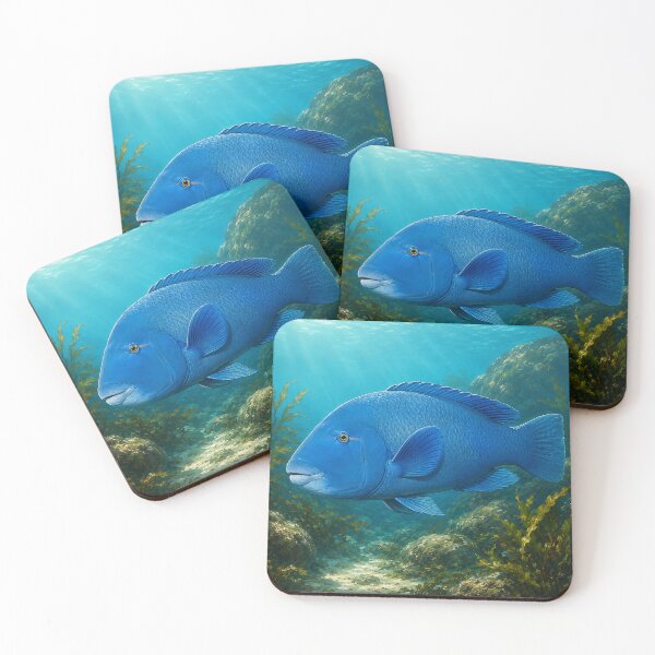 Item preview, Eastern Blue Groper in Kelp Reef designed and sold by Pixel Junkies Studio.