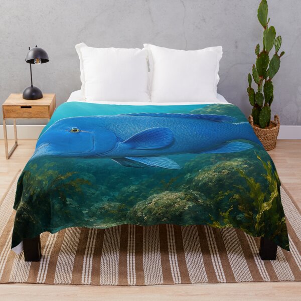 Item preview, Eastern Blue Groper in Kelp Reef designed and sold by Pixel Junkies Studio.