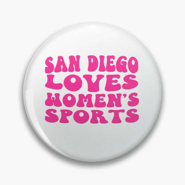 Item preview, San Diego Loves Women's Sports Groovy Hot Pink designed and sold by coffeepolicy.
