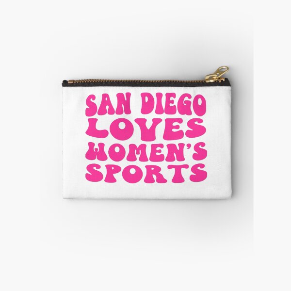 Item preview, San Diego Loves Women's Sports Groovy Hot Pink designed and sold by coffeepolicy.