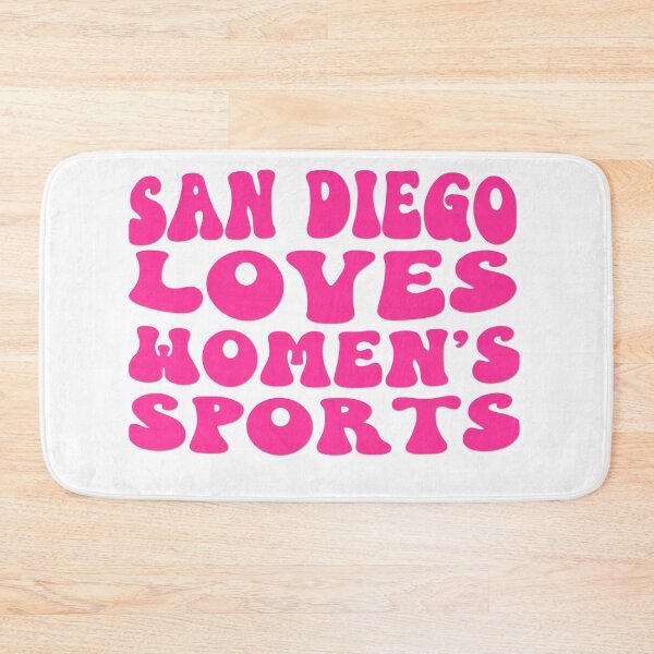 Item preview, San Diego Loves Women's Sports Groovy Hot Pink designed and sold by coffeepolicy.
