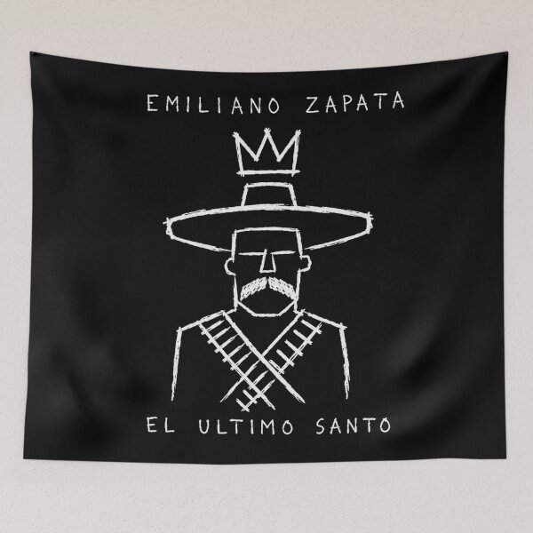 Item preview, Emiliano Zapata Minimal Street Art "El ultimo santo"  designed and sold by Creative_Canvas.
