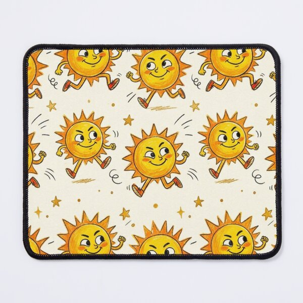 Item preview, Vintage Retro Rushing Sun Cartoon Pattern Design designed and sold by TaiwanMemory.