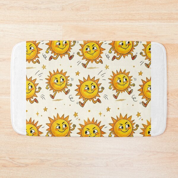 Item preview, Vintage Retro Rushing Sun Cartoon Pattern Design designed and sold by TaiwanMemory.