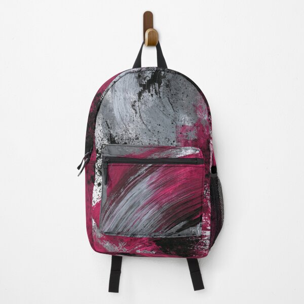 Item preview, Vibrant Magenta Black Abstract Swirl - Textured Red Palette No.2 designed and sold by SlowRegardArt.