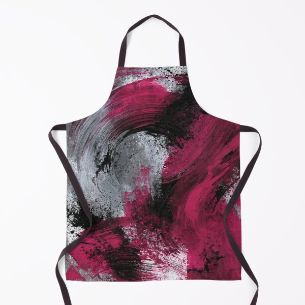 Item preview, Vibrant Magenta Black Abstract Swirl - Textured Red Palette No.2 designed and sold by SlowRegardArt.