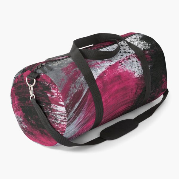 Item preview, Vibrant Magenta Black Abstract Swirl - Textured Red Palette No.2 designed and sold by SlowRegardArt.