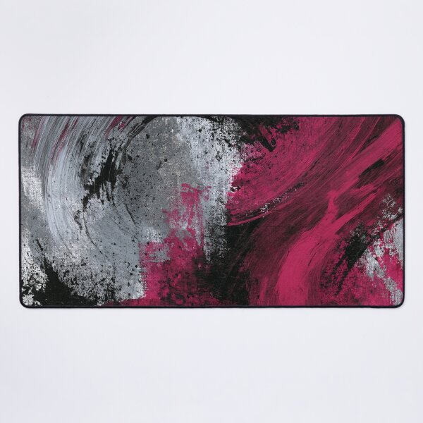 Item preview, Vibrant Magenta Black Abstract Swirl - Textured Red Palette No.2 designed and sold by SlowRegardArt.