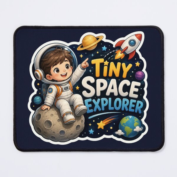 Item preview, Tiny Space Explorer Cute Astronaut Sticker | Kids Space Adventure Design designed and sold by Digital_products_0111.