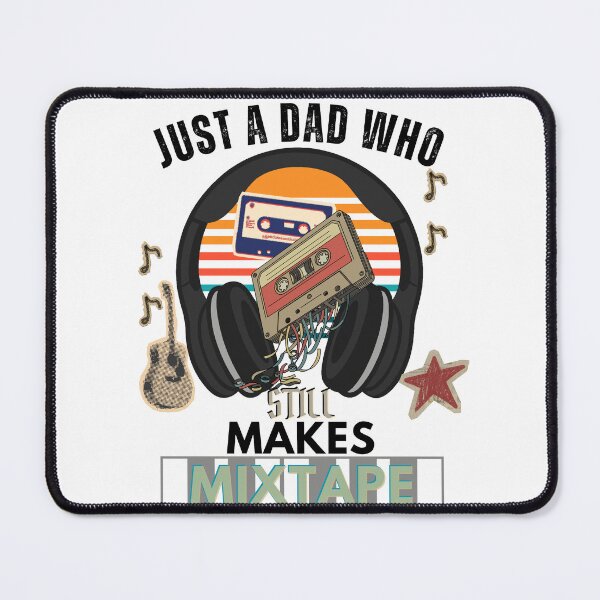 Item preview, Just A Dad Who Still Makes Mixtapes Vintage Retro Cassette Tape Music Lover designed and sold by Printlytee.