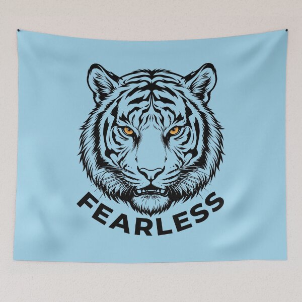Item preview, Fearless Tiger Bold Tiger Vector Typography designed and sold by Utopian-Magic.