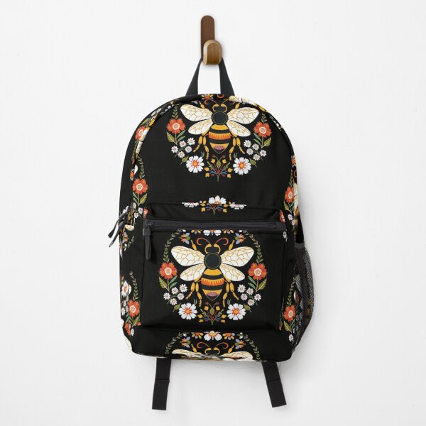 Item preview, Scandinavian Folk Art, Bee With Flowers designed and sold by xiao xuans.