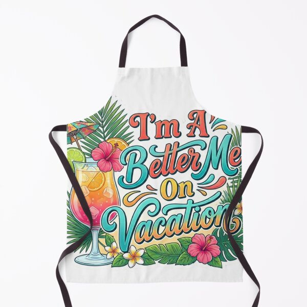Item preview, I'm A Better Me On Vacation | Tropical Beach Vacation Design | Cocktail & Palm Tree Travel Aesthetic designed and sold by Eart98.