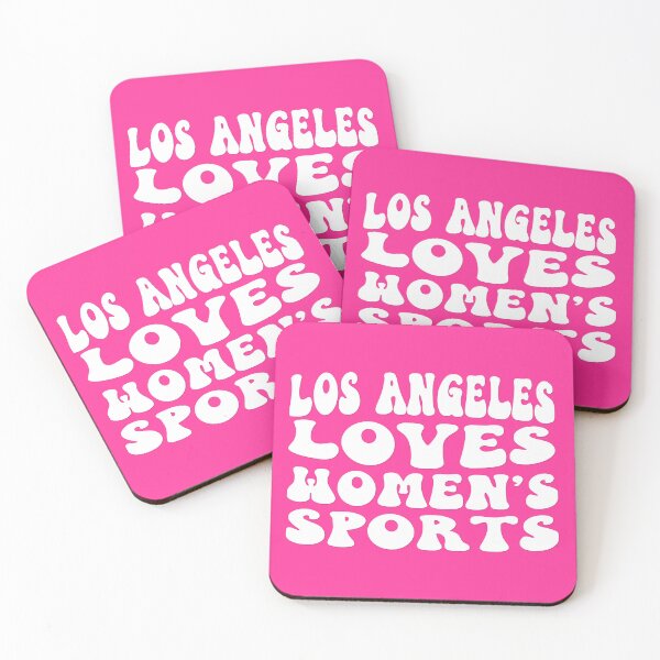 Item preview, Los Angeles Loves Women's Sports Groovy White designed and sold by coffeepolicy.