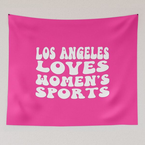 Item preview, Los Angeles Loves Women's Sports Groovy White designed and sold by coffeepolicy.