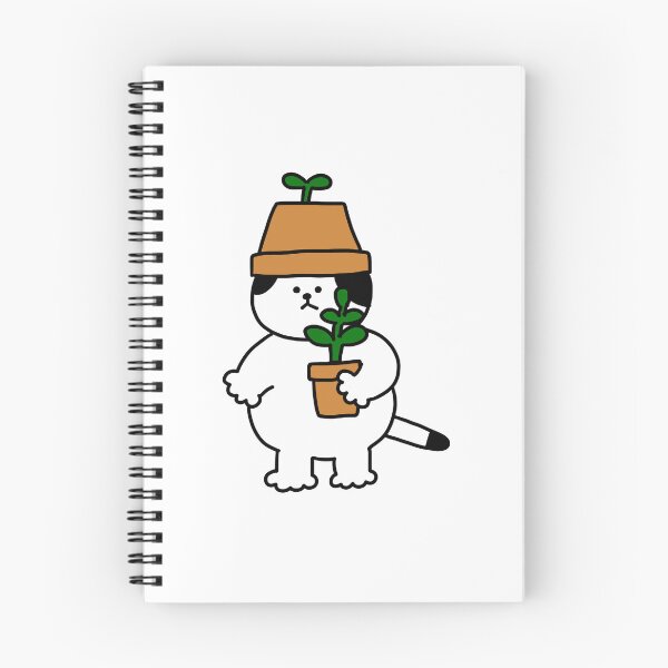 Item preview, a Cat with a potted plant designed and sold by superbaechoo.