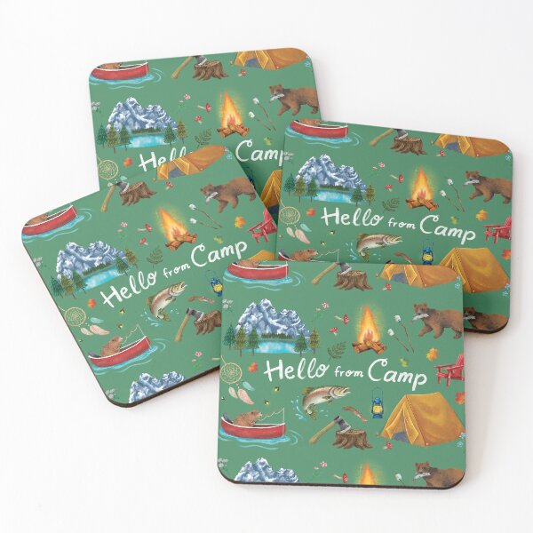 Item preview, Hello from Camp designed and sold by dorothYAY studio.