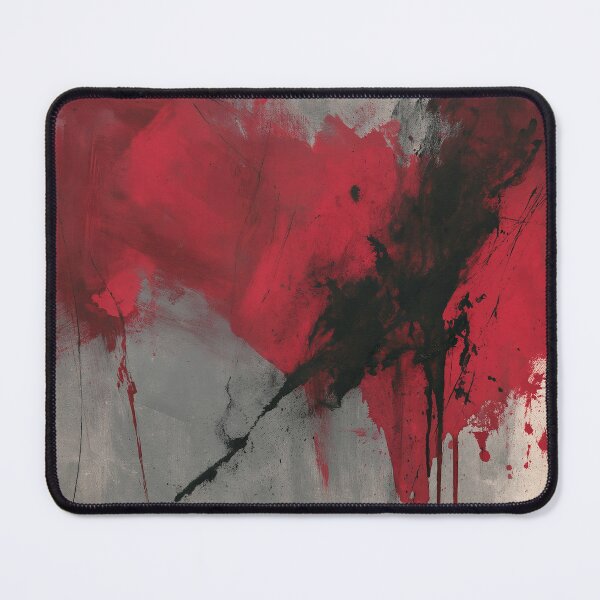 Item preview, Intense Red Black Abstract Expressionism - Textured Red Palette No.4 designed and sold by SlowRegardArt.