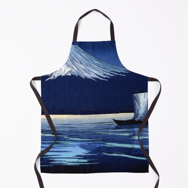 Item preview, Moonlight Sailboat and Mount Fuji - Vintage Shin-hanga Style designed and sold by vekotpu.