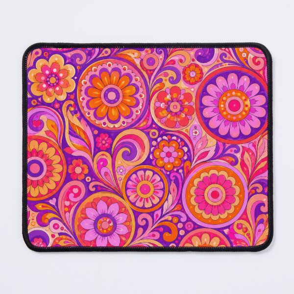Item preview, Pink Psychedelic Floral Groovy 60's Inspired designed and sold by scicilysimonee.