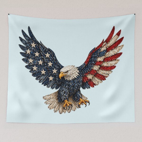 Item preview, Patriotic American Flag Eagle designed and sold by Eclectic Monkey.
