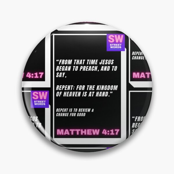 Item preview, Matthew 4:17 designed and sold by streetwords.