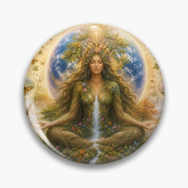 Item preview, Gaia Mother Earth Nature Goddess designed and sold by AnalajiaDesigns.