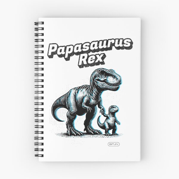 Item preview, Vintage Father's Day Papasaurus Rex Blue designed and sold by bfunstudio.