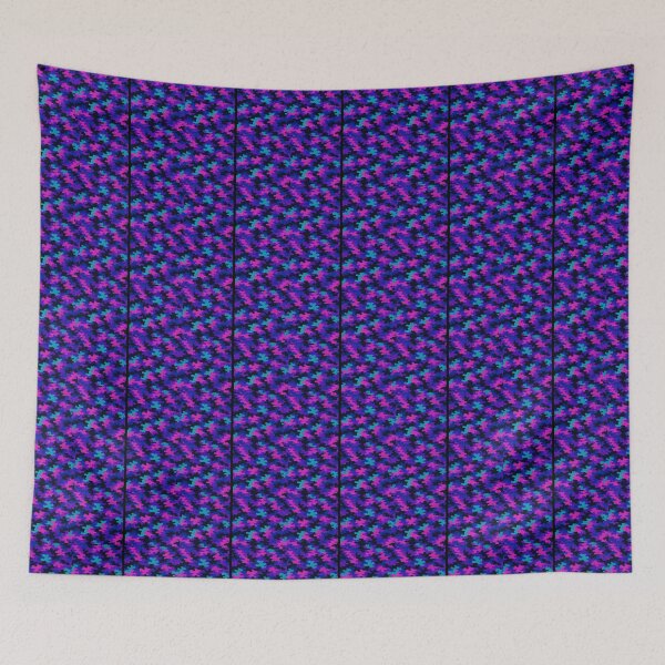 Item preview, Vaporwave Camo Pattern | Purple Pink Blue Abstract Camouflage Home Decor designed and sold by Swanny's Custom T-shirt and Gift Designs.