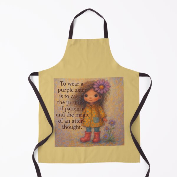 Item preview, Whimsical Child Carrying Purple Asters designed and sold by Mindful56.