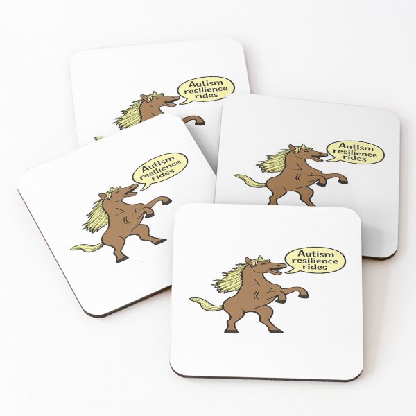 Item preview, Autism Resilience Rides – Inspirational Horse Autism Awareness Design designed and sold by Mother Daughter Drawings .