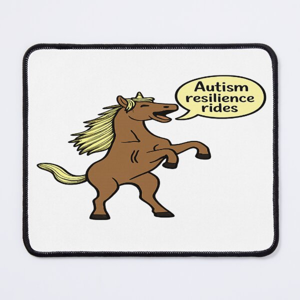 Item preview, Autism Resilience Rides – Inspirational Horse Autism Awareness Design designed and sold by Mother Daughter Drawings .