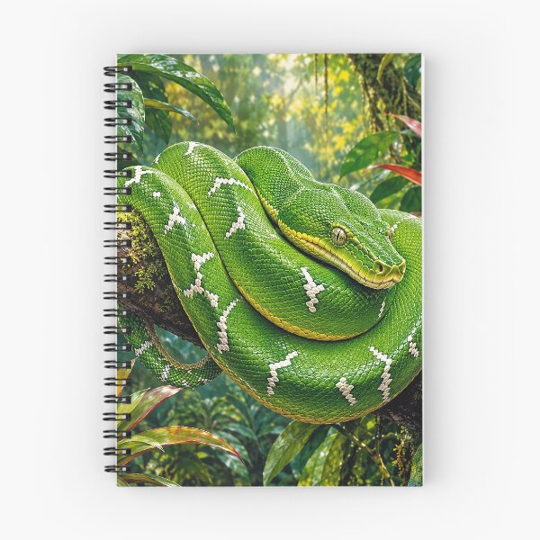 Item preview, Green Tree Python in Rainforest designed and sold by Pixel Junkies Studio.
