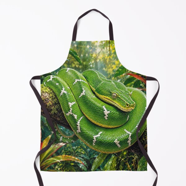 Item preview, Green Tree Python in Rainforest designed and sold by Pixel Junkies Studio.