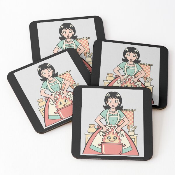 Item preview, Retro Kitchen Cook & Friendly Fire Pot designed and sold by bellaever.