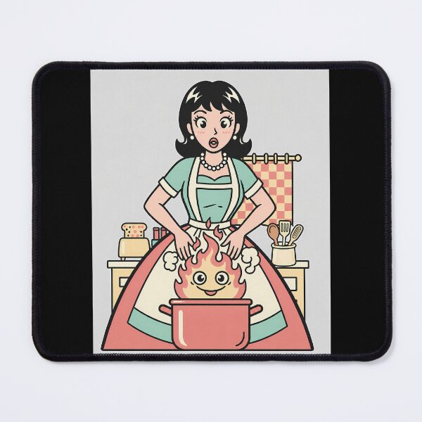 Item preview, Retro Kitchen Cook & Friendly Fire Pot designed and sold by bellaever.