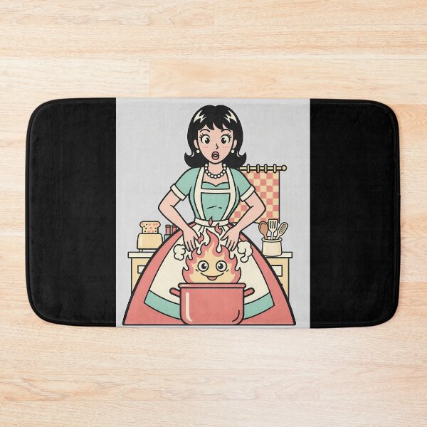 Item preview, Retro Kitchen Cook & Friendly Fire Pot designed and sold by bellaever.