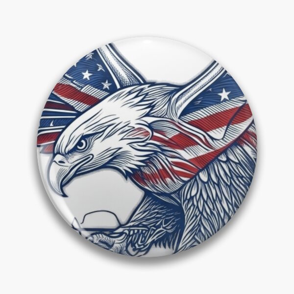 Item preview, Patriotic American Eagle With Flag Wings designed and sold by Ahmedsyde.