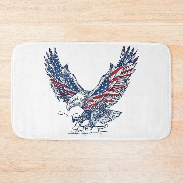 Item preview, Patriotic American Eagle With Flag Wings designed and sold by Ahmedsyde.