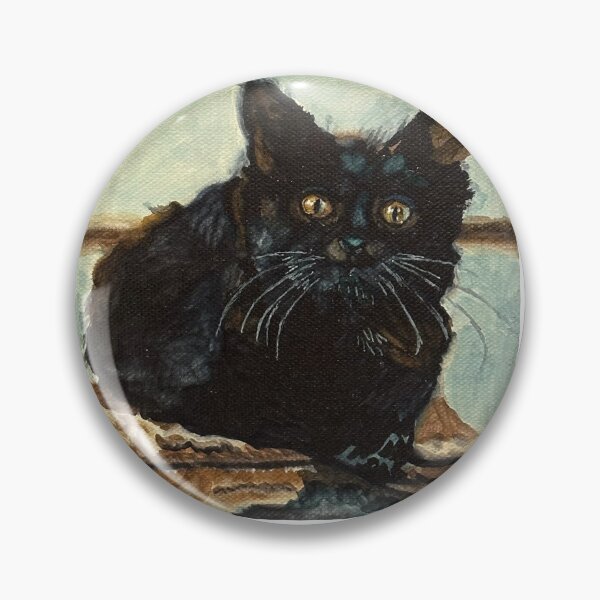 Item preview, Little furry black cat designed and sold by Watershadow.